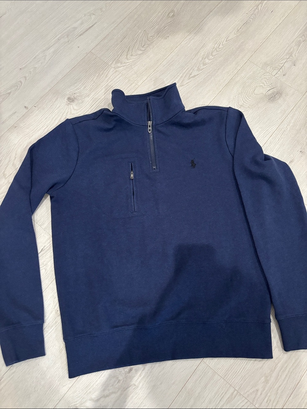 Ralph Lauren Navy Half-Zip Pullover Sweater